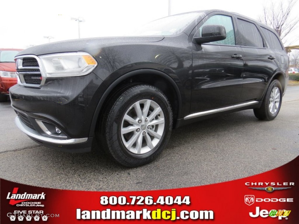 2014 Durango SXT - Brilliant Black Crystal Pearl / Black photo #1