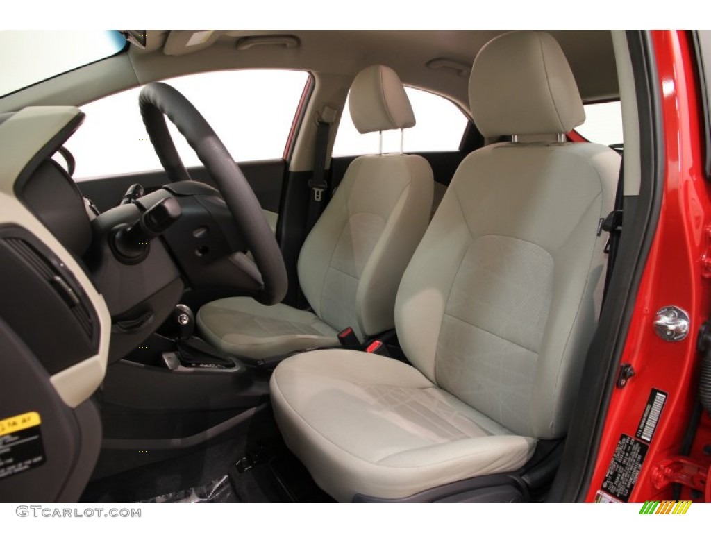 2013 Rio LX 5-Door - Signal Red / Beige photo #5