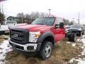 Vermillion Red - F550 Super Duty XL Regular Cab 4x4 Chassis Photo No. 4