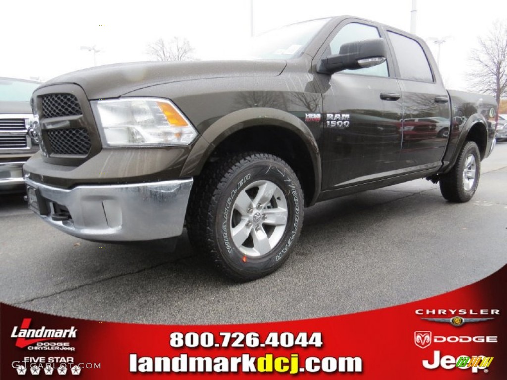 2014 1500 SLT Crew Cab 4x4 - Black Gold Pearl Coat / Canyon Brown/Light Frost Beige photo #1