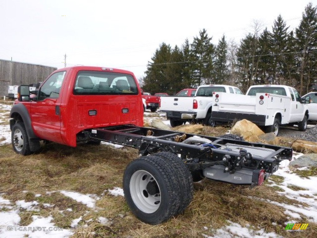 Vermillion Red 2014 Ford F550 Super Duty XL Regular Cab 4x4 Chassis Exterior Photo #90308292