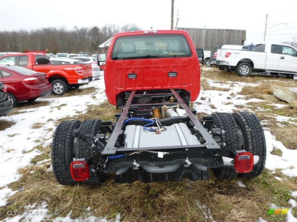 Vermillion Red 2014 Ford F550 Super Duty XL Regular Cab 4x4 Chassis Exterior Photo #90308316