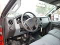 Steel 2014 Ford F550 Super Duty XL Regular Cab 4x4 Chassis Interior Color