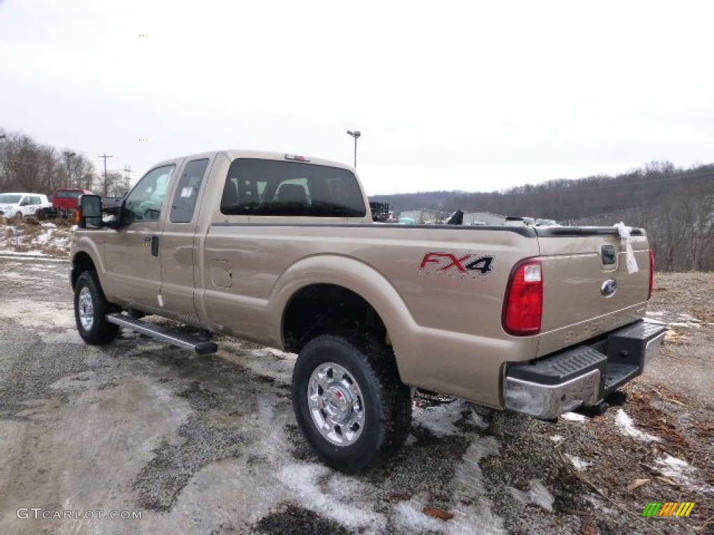 2014 F250 Super Duty XLT SuperCab 4x4 - Pale Adobe Metallic / Adobe photo #6