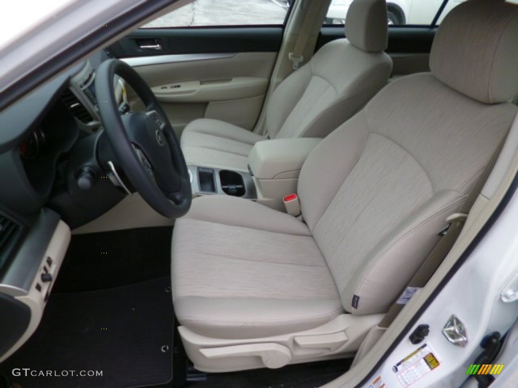 2014 Outback 2.5i Premium - Satin White Pearl / Ivory photo #15