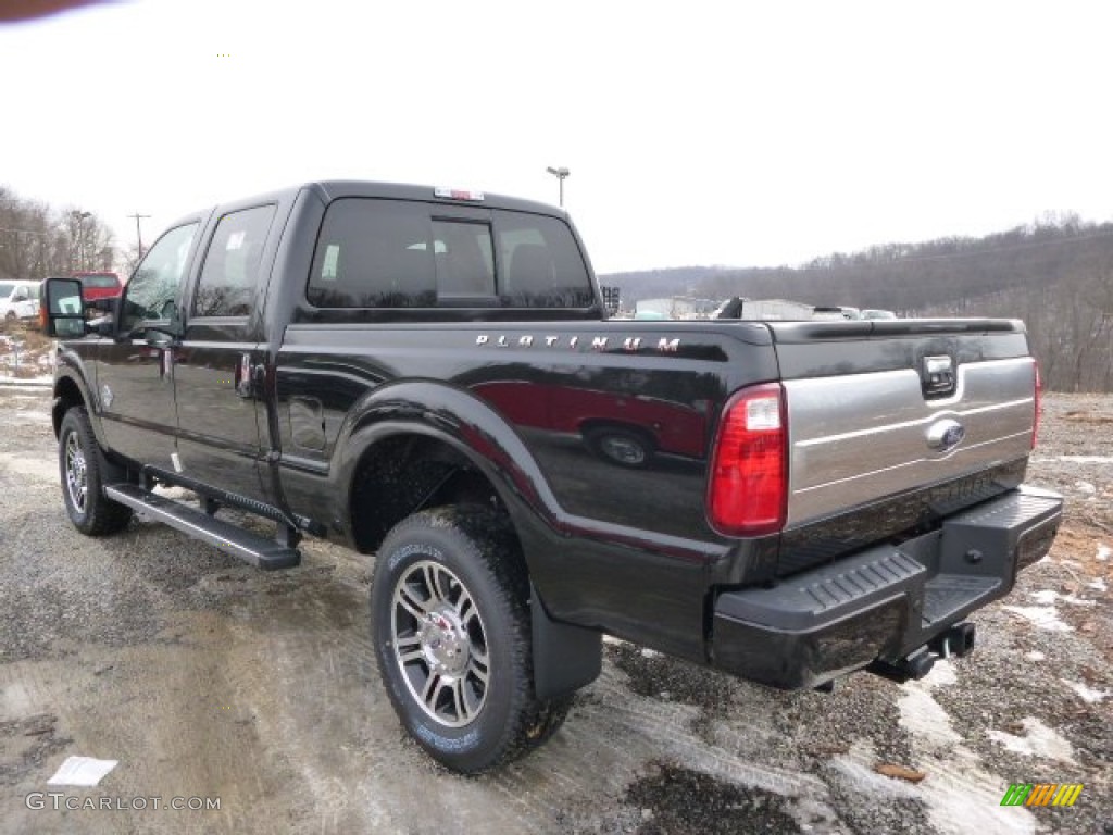 Tuxedo Black Metallic 2014 Ford F250 Super Duty Platinum Crew Cab 4x4 Exterior Photo #90309976