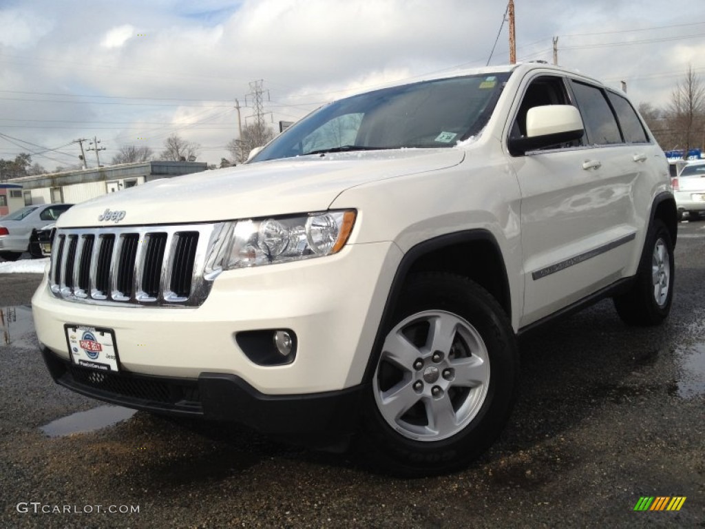 2011 Grand Cherokee Laredo 4x4 - Stone White / Dark Graystone/Medium Graystone photo #1
