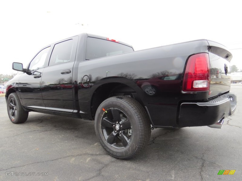 2014 1500 Express Crew Cab - Black / Black/Diesel Gray photo #2