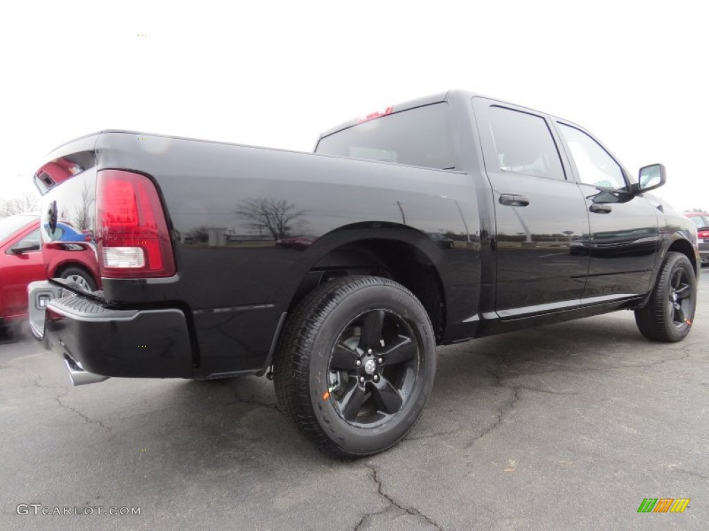 2014 1500 Express Crew Cab - Black / Black/Diesel Gray photo #3