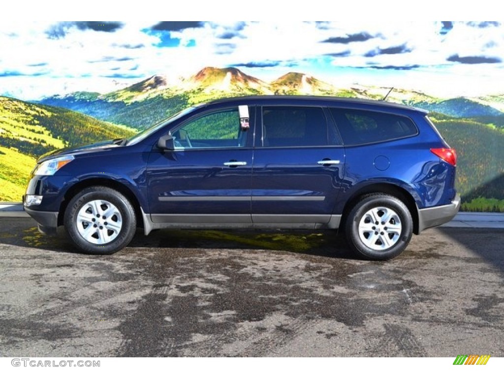 Dark Blue Metallic 2012 Chevrolet Traverse LS AWD Exterior Photo #90311649