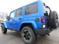 2014 Hydro Blue Pearl Jeep Wrangler Unlimited Polar Edition 4x4  photo #2