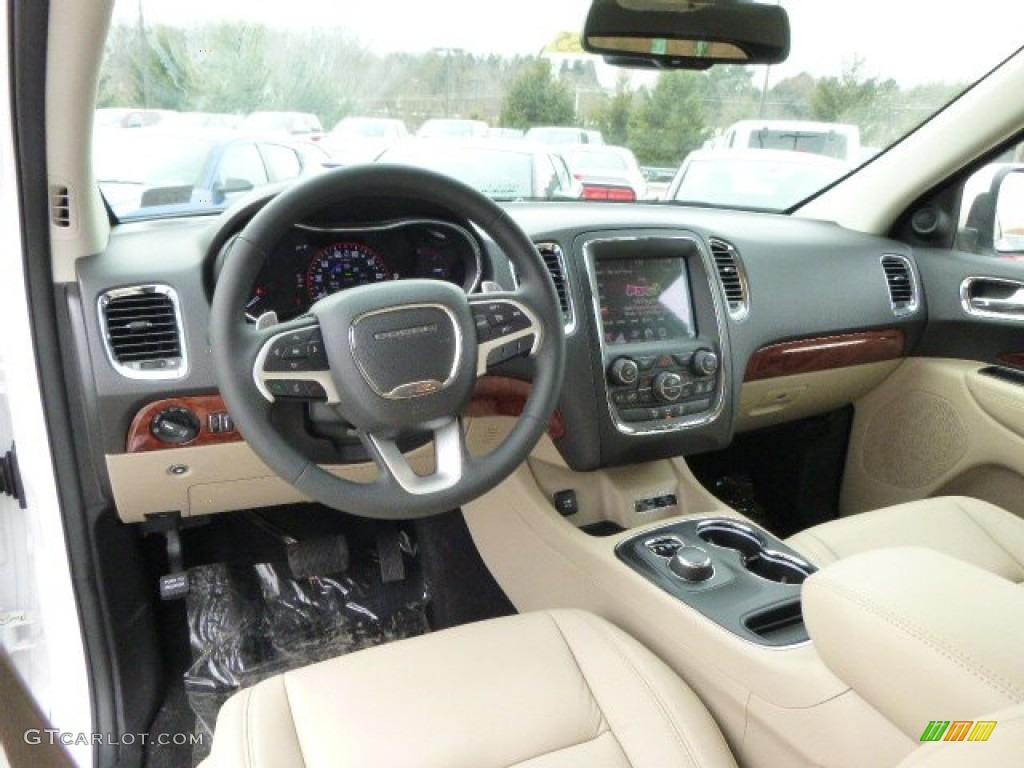 Black/Light Frost Beige Interior 2014 Dodge Durango Limited AWD Photo #90313656
