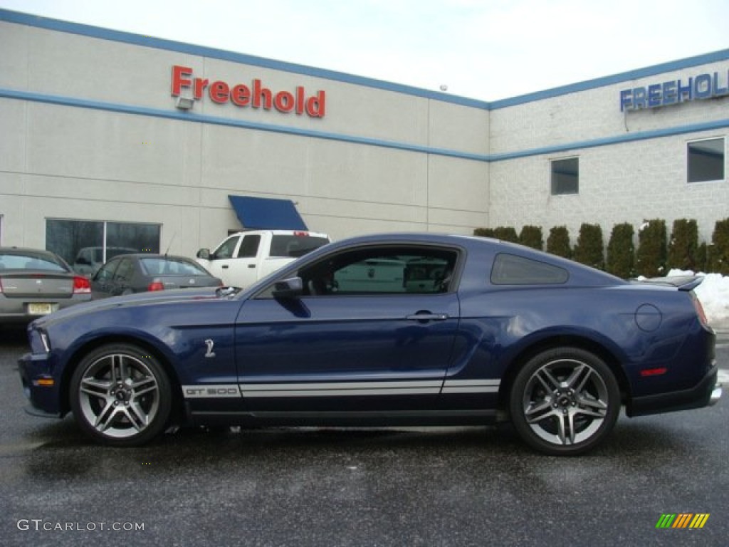 2012 Mustang Shelby GT500 Coupe - Kona Blue Metallic / Charcoal Black/White photo #7