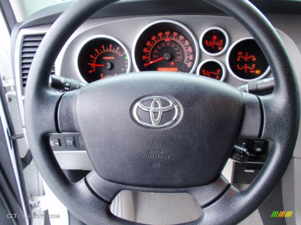 2010 Tundra CrewMax 4x4 - Super White / Graphite Gray photo #38