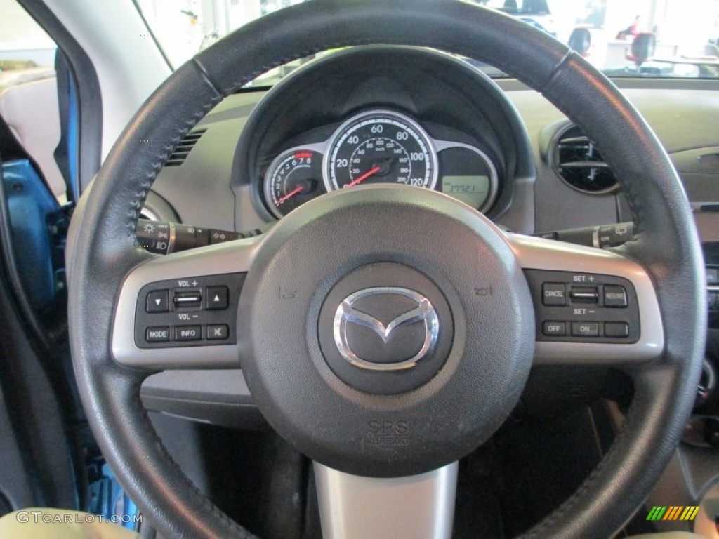 2011 MAZDA2 Touring - Aquatic Blue Mica / Black photo #19