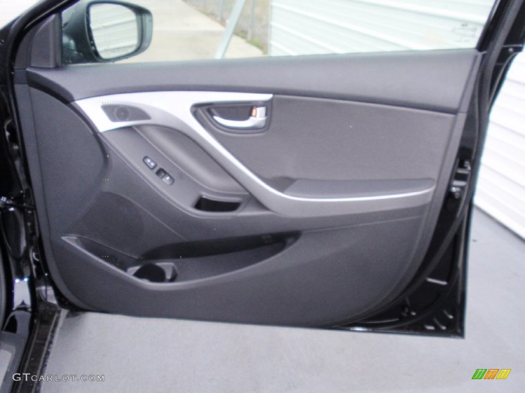 2014 Elantra Limited Sedan - Black / Black photo #17