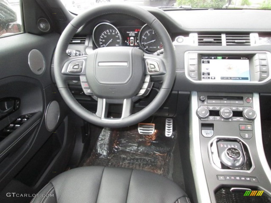 2014 Land Rover Range Rover Evoque Dynamic Dynamic Ebony/Cirrus Stitch Dashboard Photo #90316074