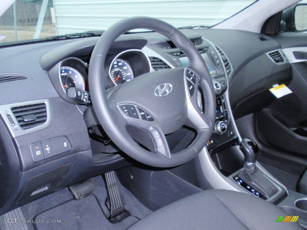 2014 Elantra Limited Sedan - Black / Black photo #25