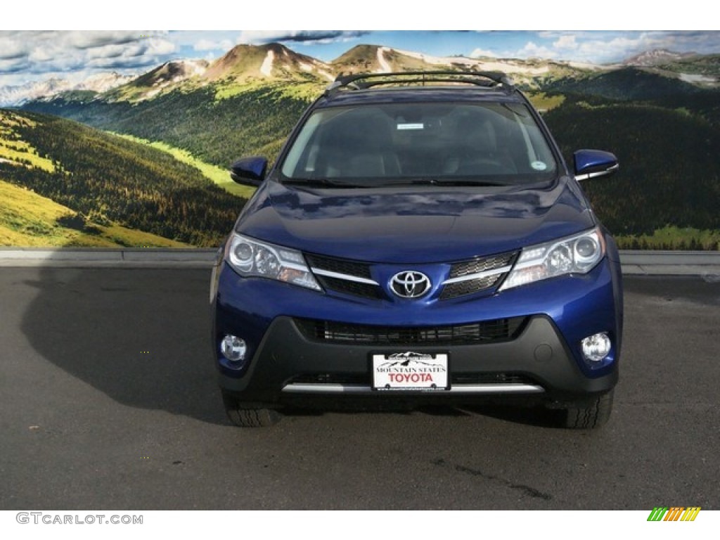 2014 RAV4 Limited AWD - Blue Crush Metallic / Black photo #2