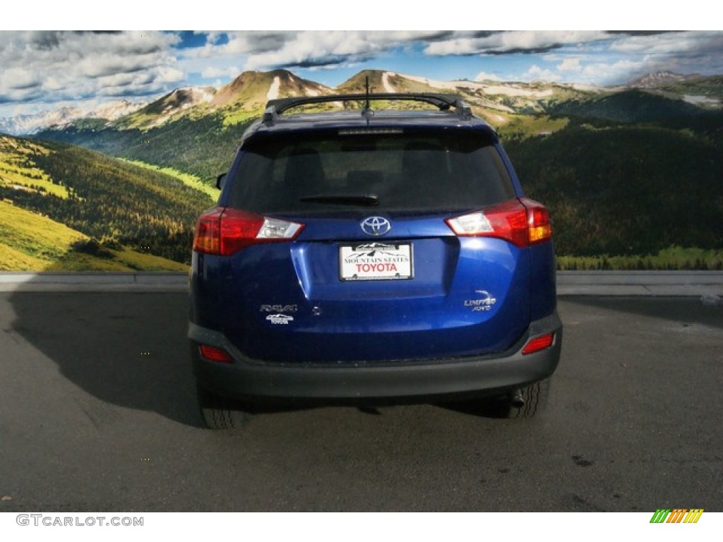2014 RAV4 Limited AWD - Blue Crush Metallic / Black photo #4