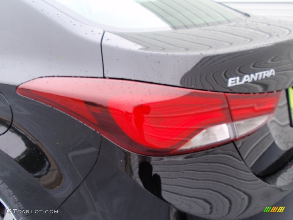 2014 Elantra Limited Sedan - Black / Black photo #13