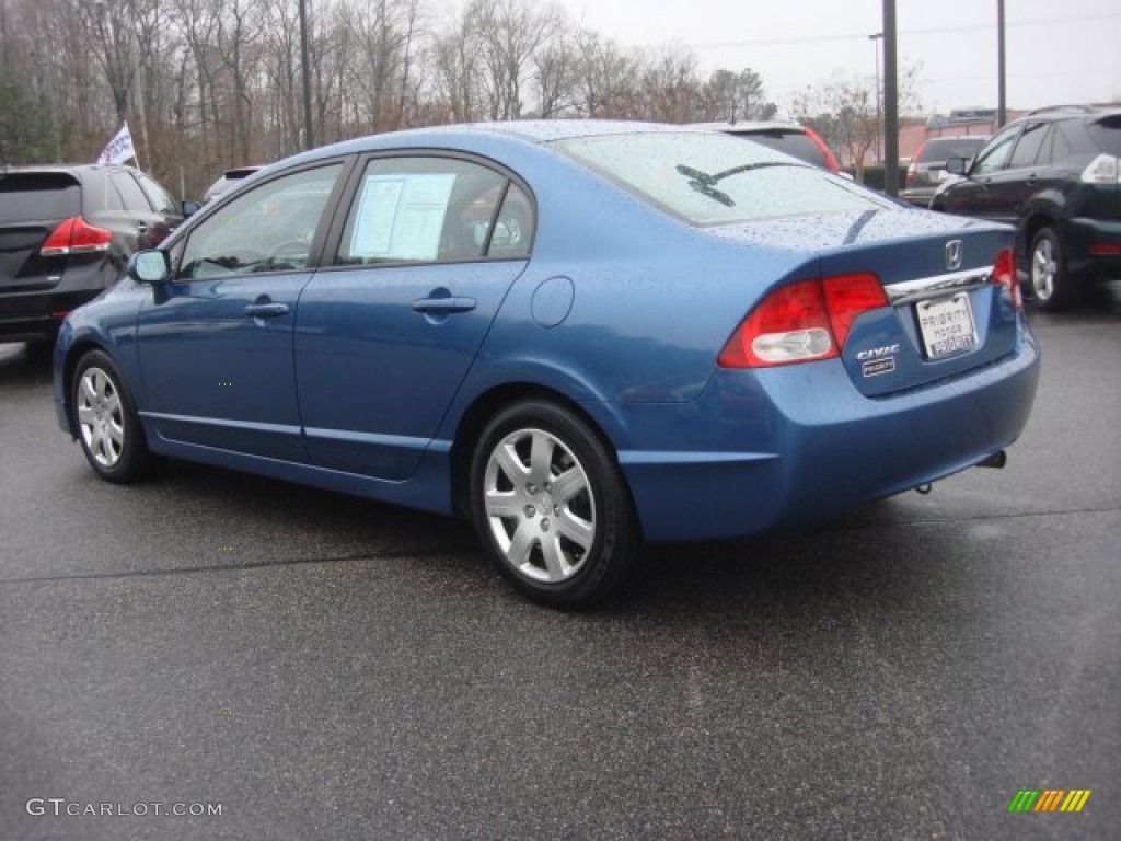 2011 Civic LX Sedan - Atomic Blue Metallic / Gray photo #4