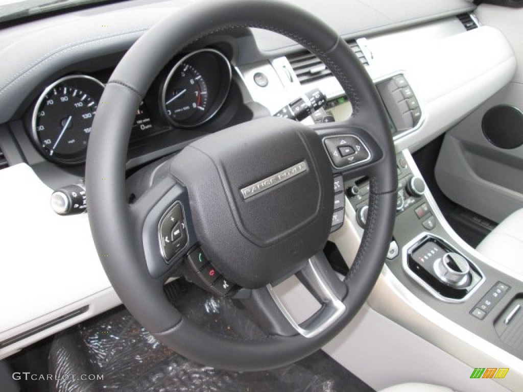 2014 Land Rover Range Rover Evoque Pure Plus Cirrus/Lunar Steering Wheel Photo #90316769