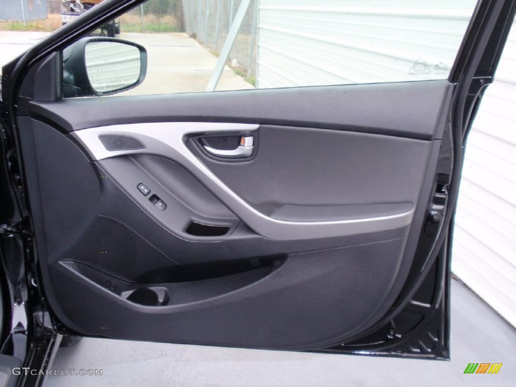 2014 Elantra Limited Sedan - Black / Black photo #17