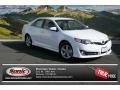2014 Super White Toyota Camry SE  photo #1