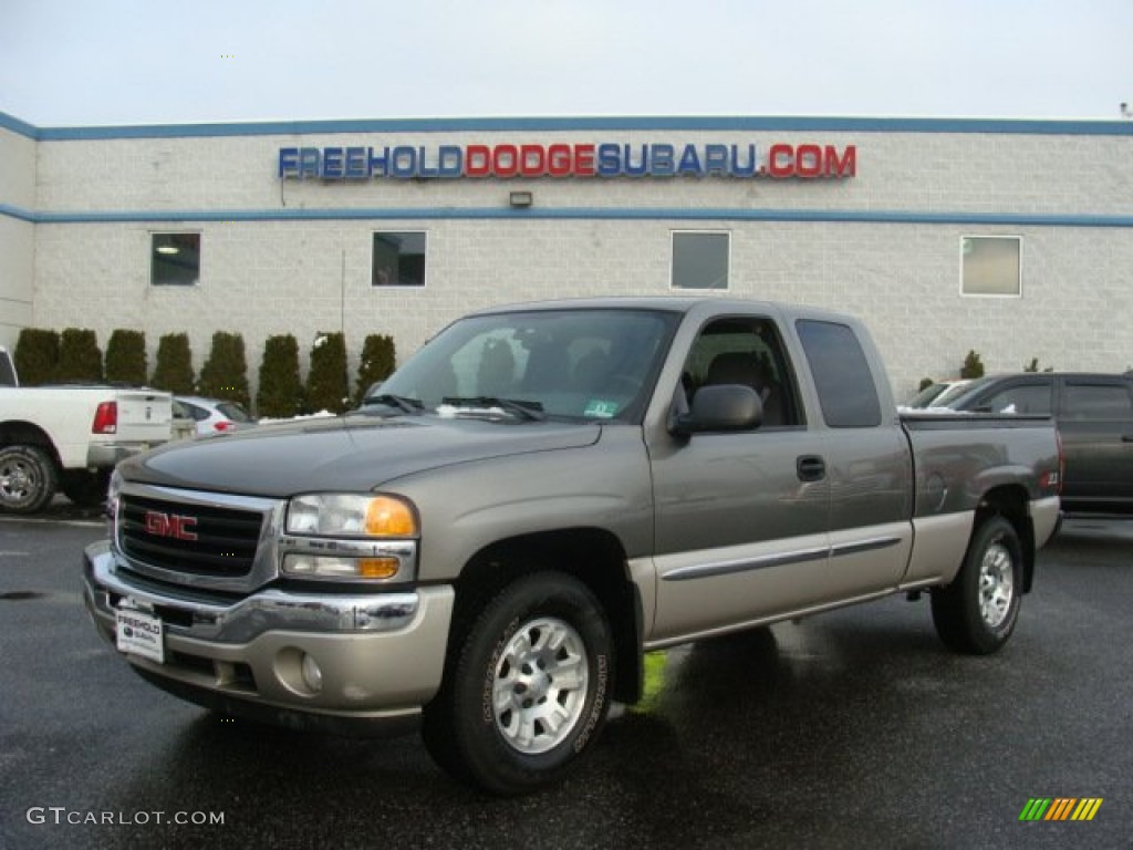 2006 Sierra 1500 Z71 Extended Cab 4x4 - Steel Gray Metallic / Dark Pewter photo #1