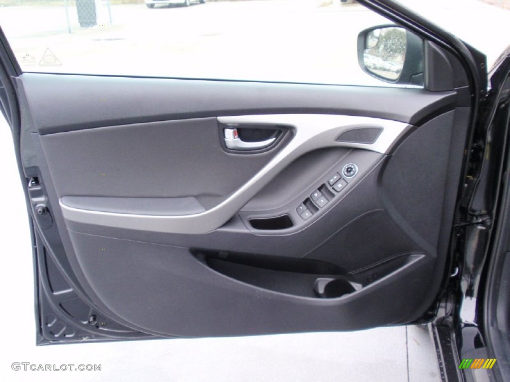 2014 Elantra Limited Sedan - Black / Black photo #23