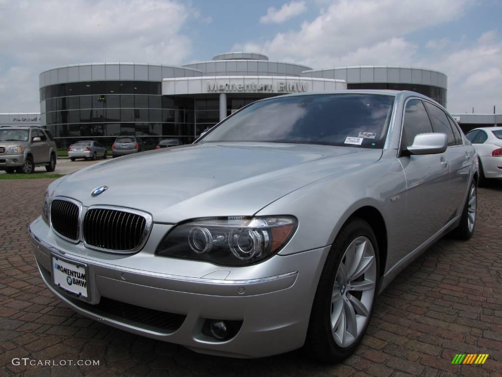 2008 7 Series 750Li Sedan - Titanium Silver Metallic / Black photo #1