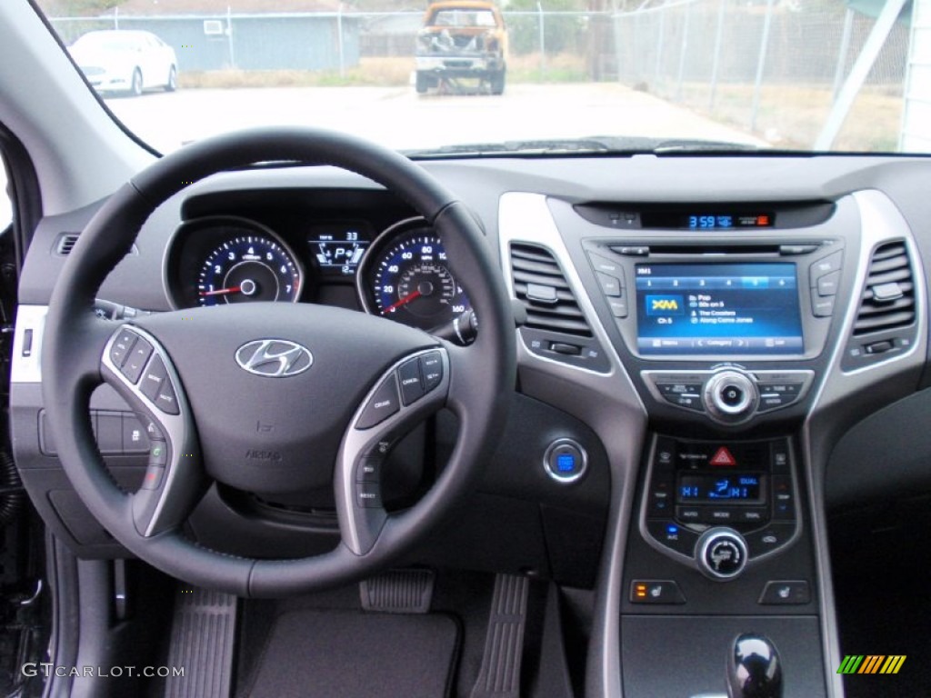 2014 Elantra Limited Sedan - Black / Black photo #29