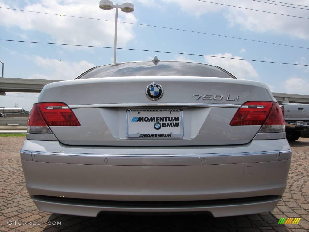 2008 7 Series 750Li Sedan - Titanium Silver Metallic / Black photo #4