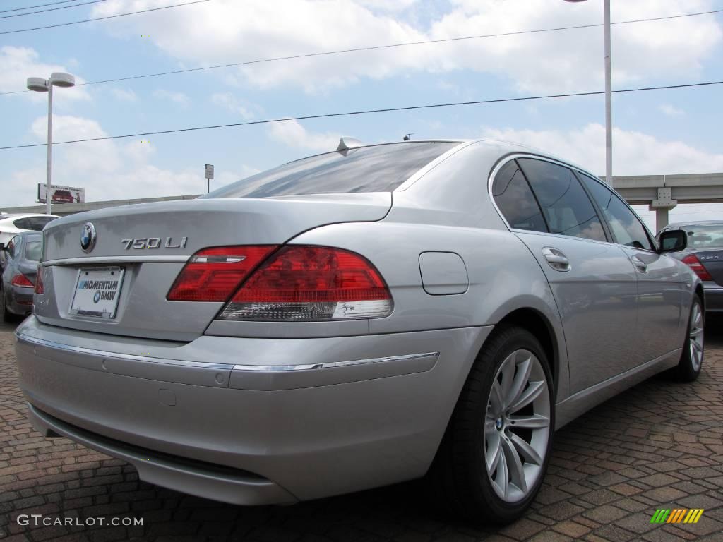 2008 7 Series 750Li Sedan - Titanium Silver Metallic / Black photo #5