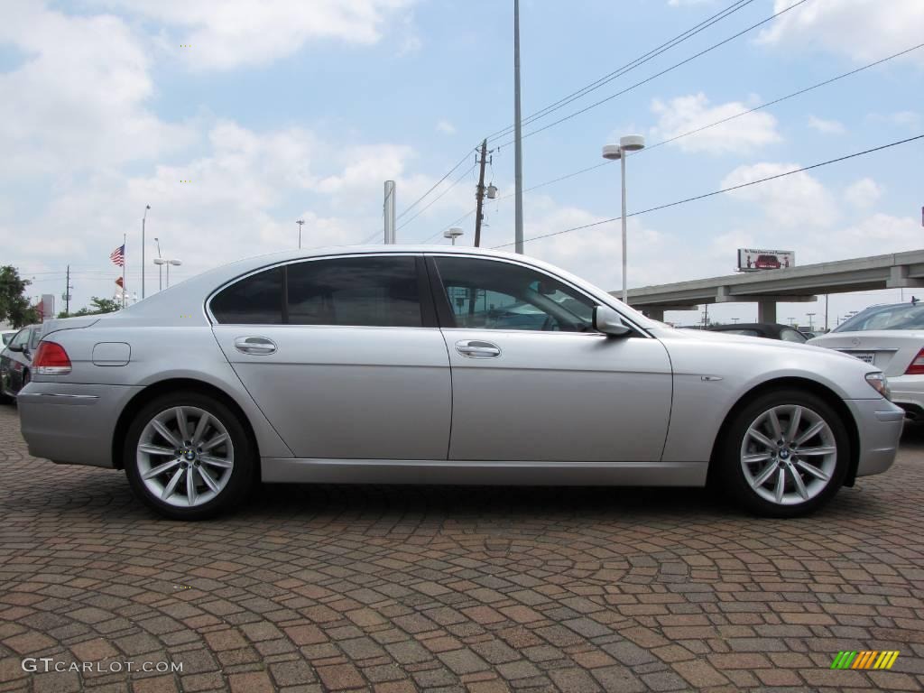 2008 7 Series 750Li Sedan - Titanium Silver Metallic / Black photo #6