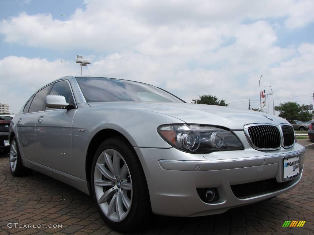 2008 7 Series 750Li Sedan - Titanium Silver Metallic / Black photo #7