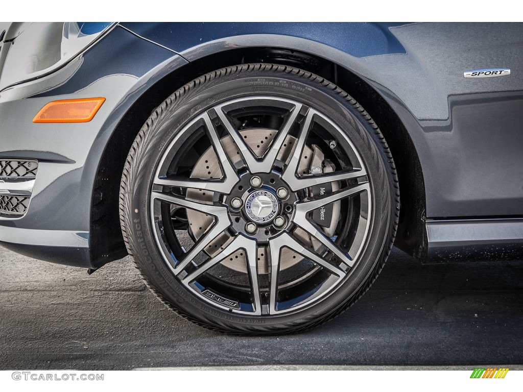 2014 C 250 Coupe - Steel Grey Metallic / Black/Red Stitch w/DINAMICA Inserts photo #10