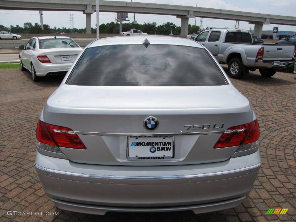 2008 7 Series 750Li Sedan - Titanium Silver Metallic / Black photo #12