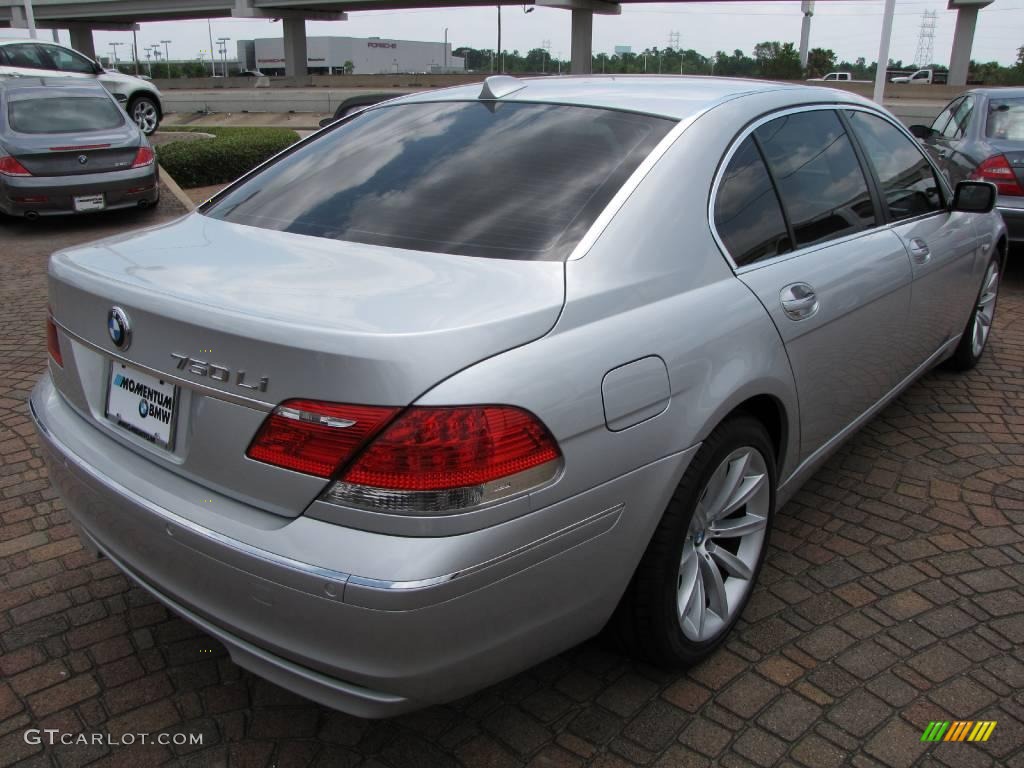 2008 7 Series 750Li Sedan - Titanium Silver Metallic / Black photo #13