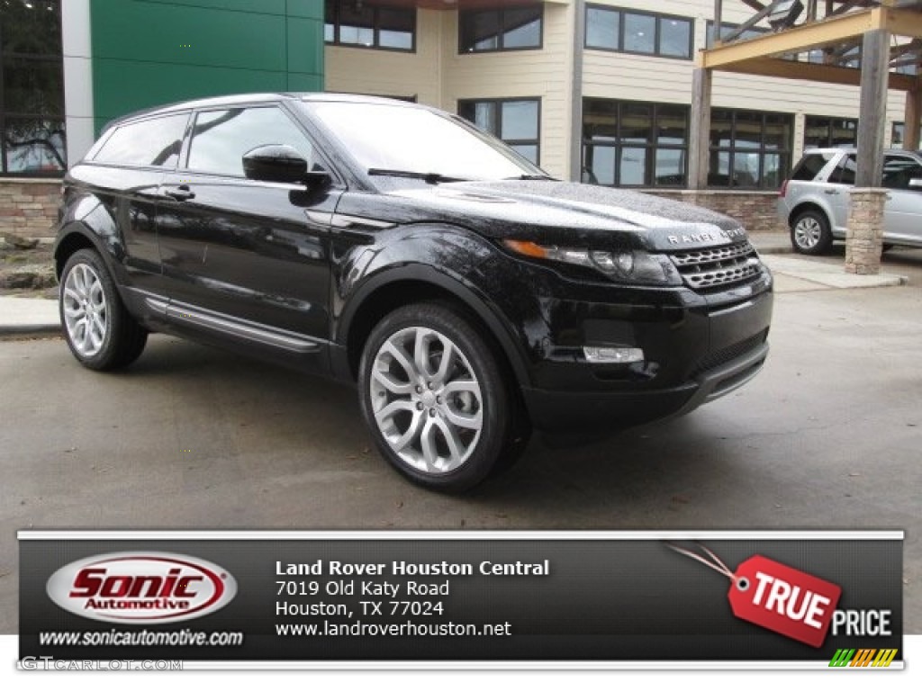 2014 Range Rover Evoque Coupe Pure Plus - Santorini Black Metallic / Ebony photo #1