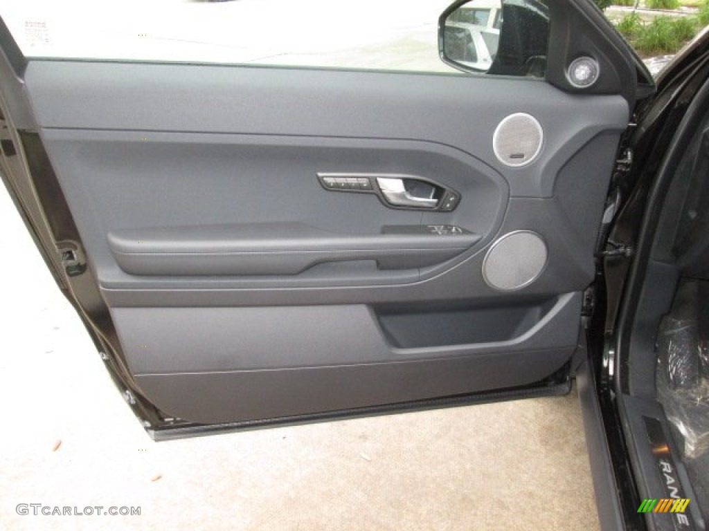 2014 Land Rover Range Rover Evoque Coupe Pure Plus Ebony Door Panel Photo #90319191
