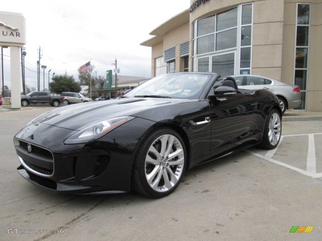 Ultimate Black Metallic 2014 Jaguar F-TYPE Standard F-TYPE Model Exterior Photo #90319902