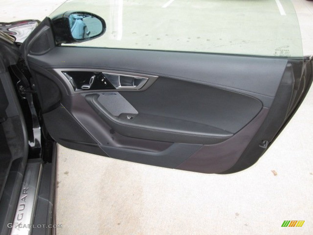 2014 Jaguar F-TYPE Standard F-TYPE Model Jet Door Panel Photo #90320112