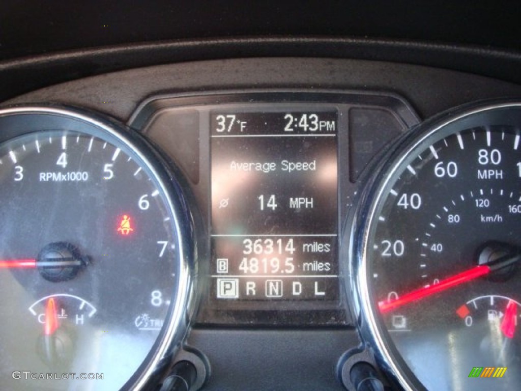2011 Rogue SL AWD - Wicked Black / Black photo #22