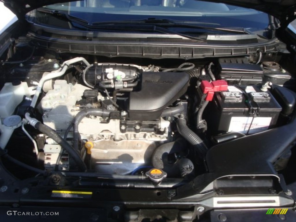 2011 Rogue SL AWD - Wicked Black / Black photo #29
