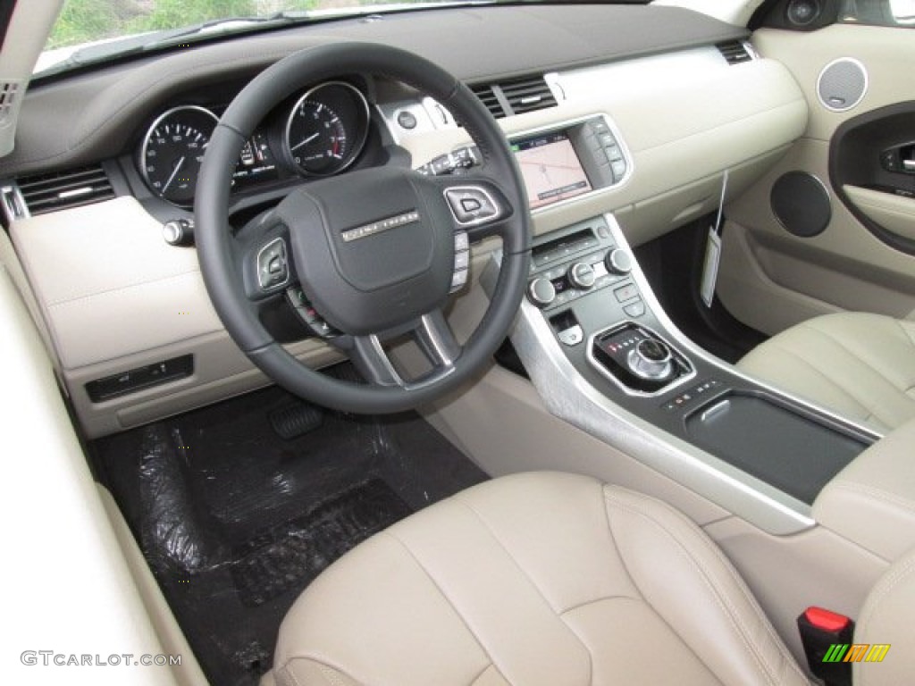 Almond/Espresso Interior 2013 Land Rover Range Rover Evoque Pure Photo #90321150