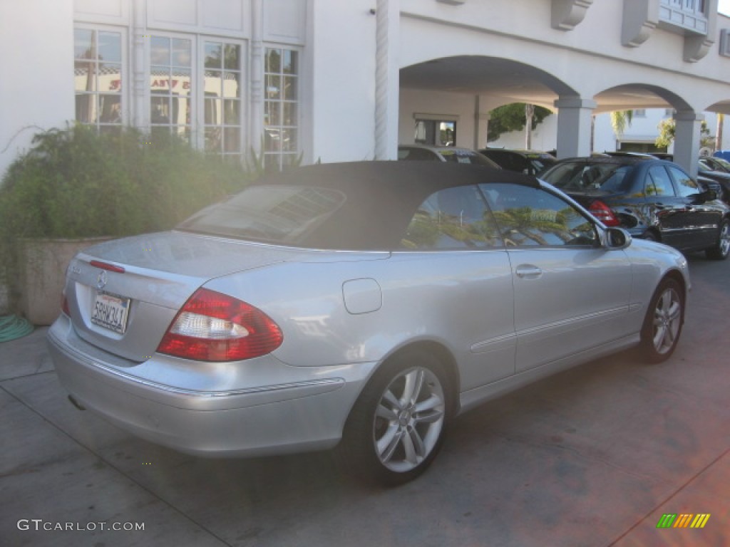 2006 CLK 350 Cabriolet - Iridium Silver Metallic / Black photo #2