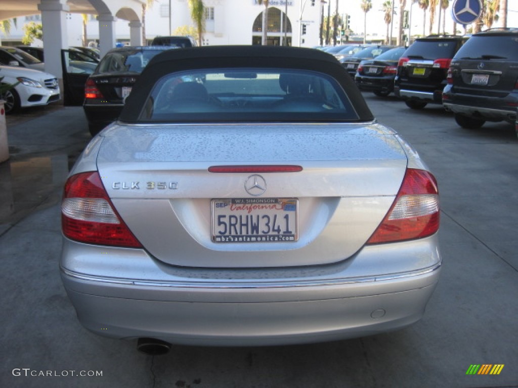 2006 CLK 350 Cabriolet - Iridium Silver Metallic / Black photo #3