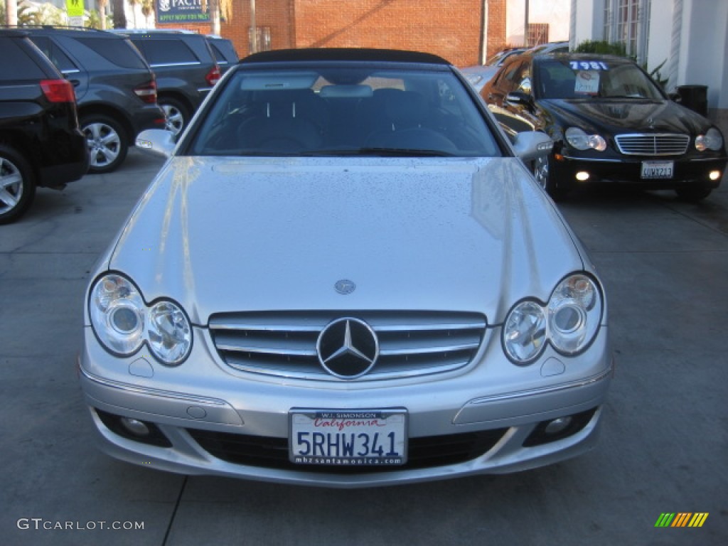 2006 CLK 350 Cabriolet - Iridium Silver Metallic / Black photo #6